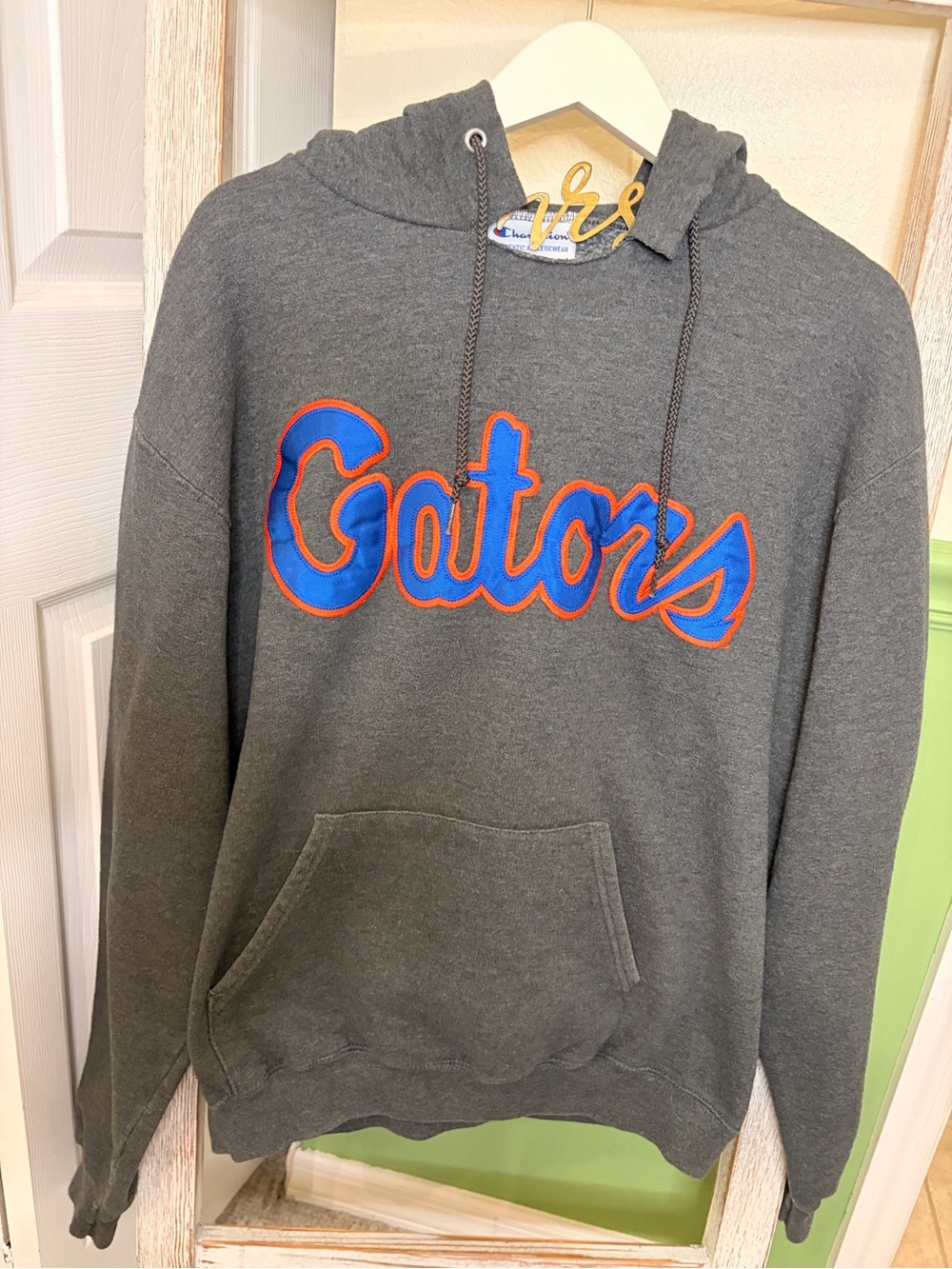 💙🧡 Champion Florida Gators Gray Hoodie Sweatshirt M